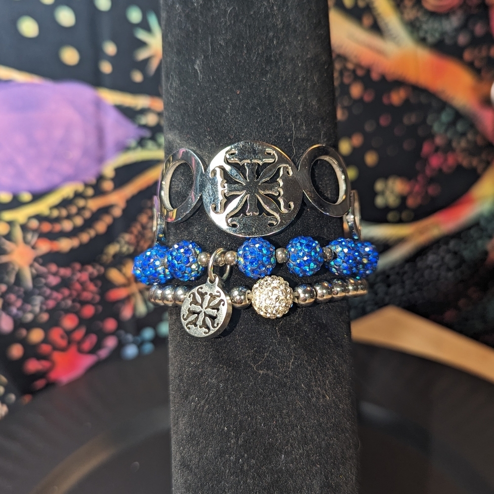 Rustic Cuff bracelet trio RC30